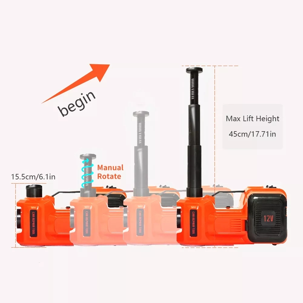 Liftor 2ton 3ton 5ton 10ton 12V Mechanical Screw Hydraulic Bottle Jack Electric Poratable Car Floor Air Jack Stand Hand Tool Supplier for Tire Replacement