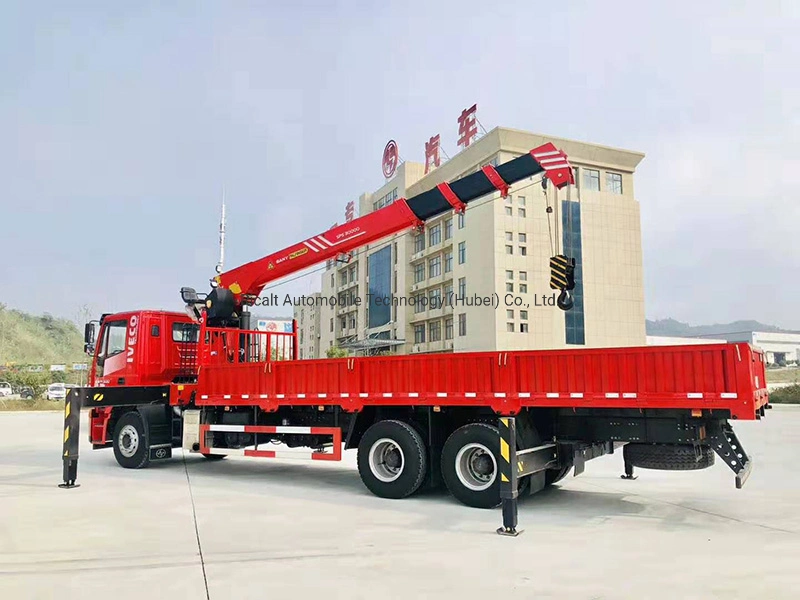 Hot Sale 10 Wheel LHD/Rhd Diesel Engine 12ton Truck Mounted Straight Arm Crane for Construction with Famous Crane