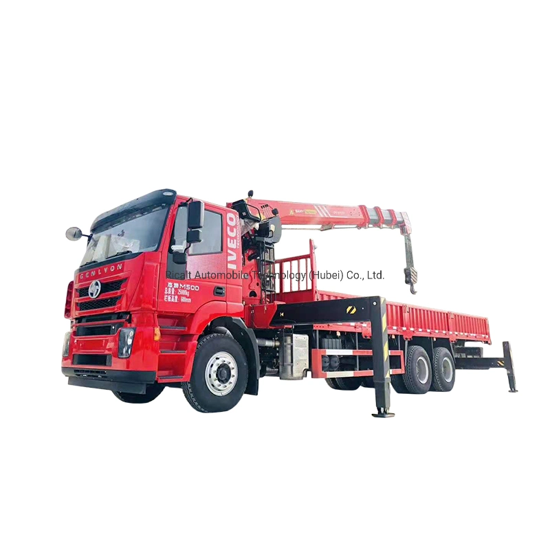 Hot Sale 10 Wheel LHD/Rhd Diesel Engine 12ton Truck Mounted Straight Arm Crane for Construction with Famous Crane