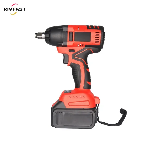 1/2′′ Inch 550n. M Impact Wrench Torque Brushless Motor 20V Cordless Rechargeable Battery Garage Tools for Auto Car Tyre Tire Repair Services 