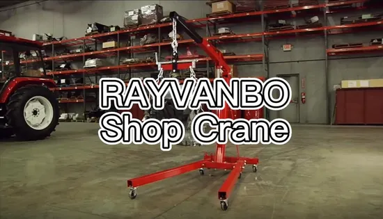 Workshop Cheap 2t Foldable Shop Crane for Car Engine 