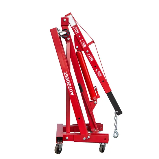 1 Ton Floding Shop Crane Lifting Machine Hydraulic Jack Engine Crane with CE Approval 72kg 