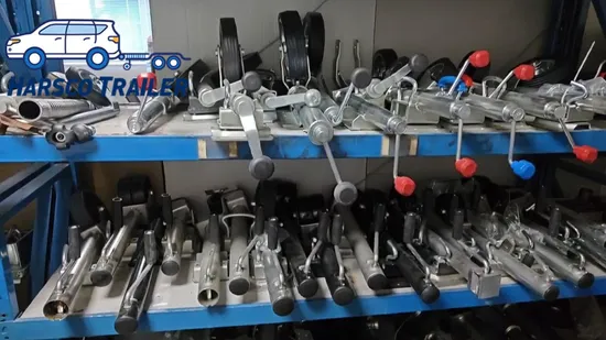 5000lbs Top Wind Square Tube Bracket Mount Swivel Jack Stand 